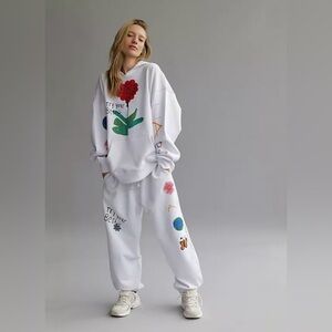 New Free People x Kids Worldwide Try Your Best Joggers Size L